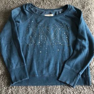 American Eagle Studded Blue NYC Sweatshirt